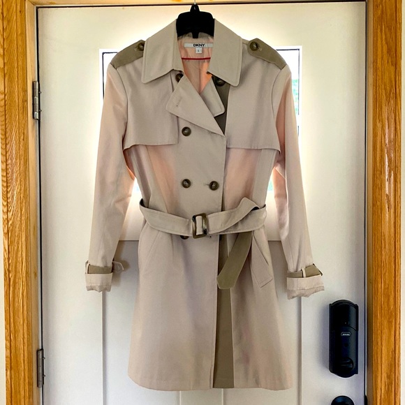 DKNY Jackets & Blazers - DKNY Belted Trench 3/4 length